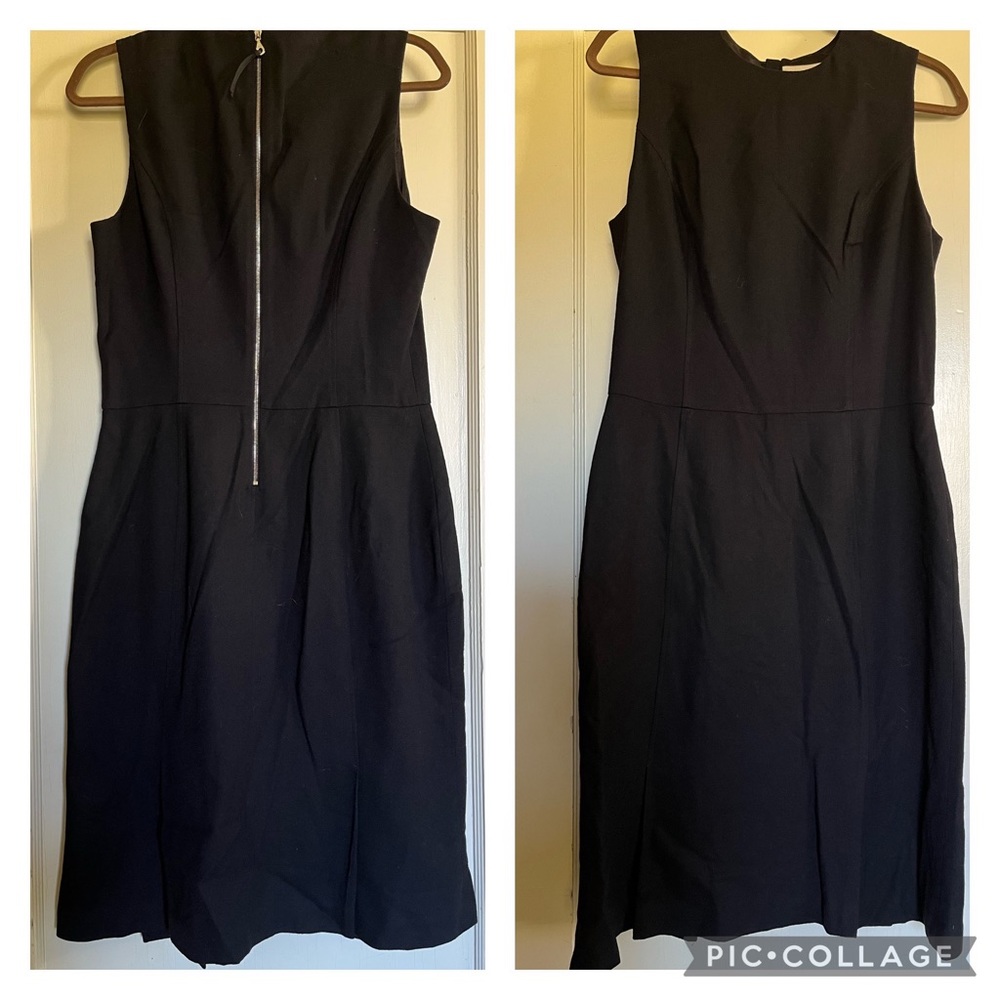 Canvas by Lands’ End black sheath midi dress, size 10. Excellent condition.